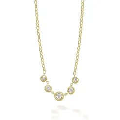 Cheap LAGOS 18K Gold And Diamond Circle Necklace