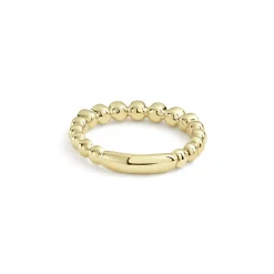 Hot LAGOS 18K Gold And Diamond Stacking Ring
