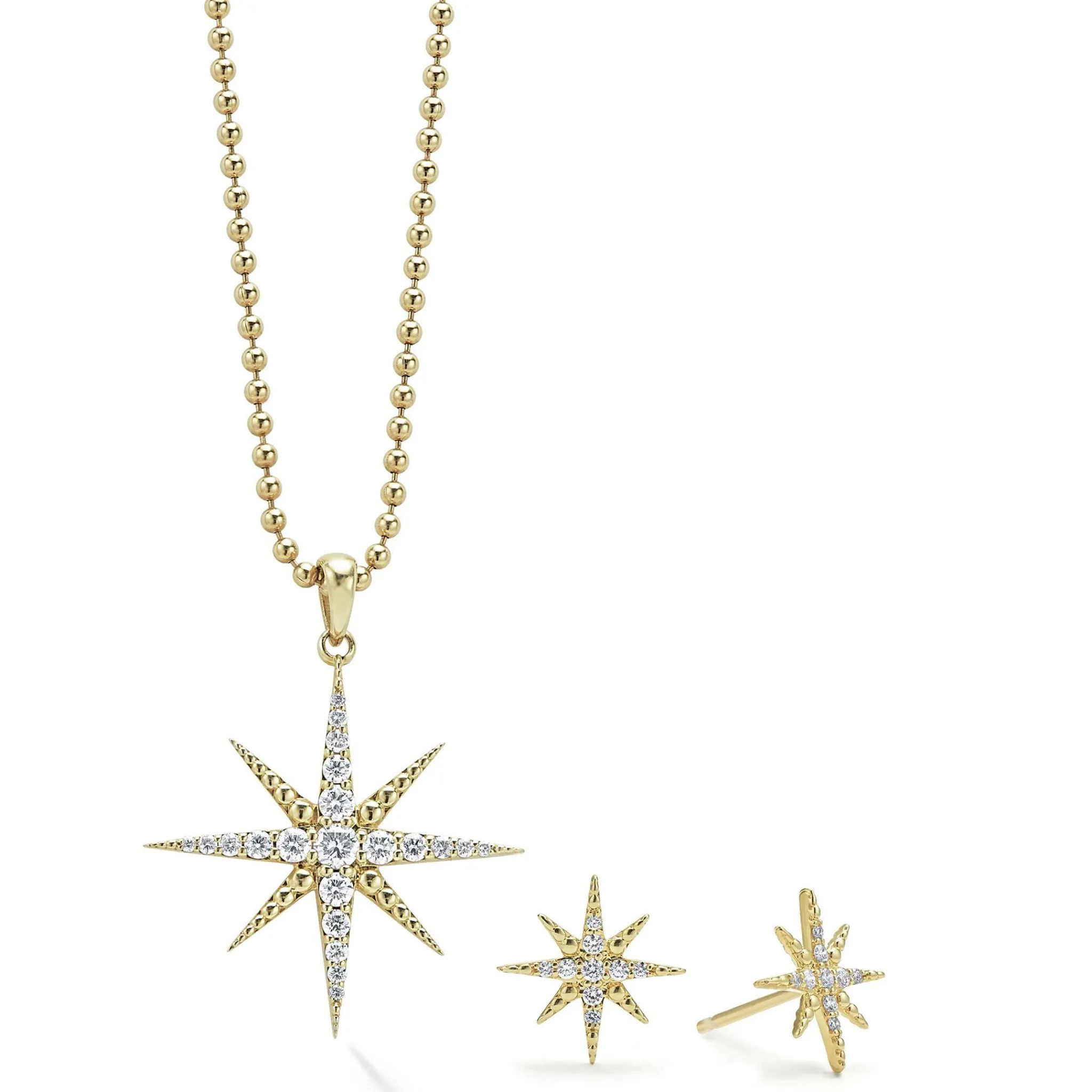 Hot LAGOS 18K Gold And Diamond Star Gift Set