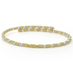 Cheap LAGOS 18K Gold And Diamond Superfine Cuff Bracelet