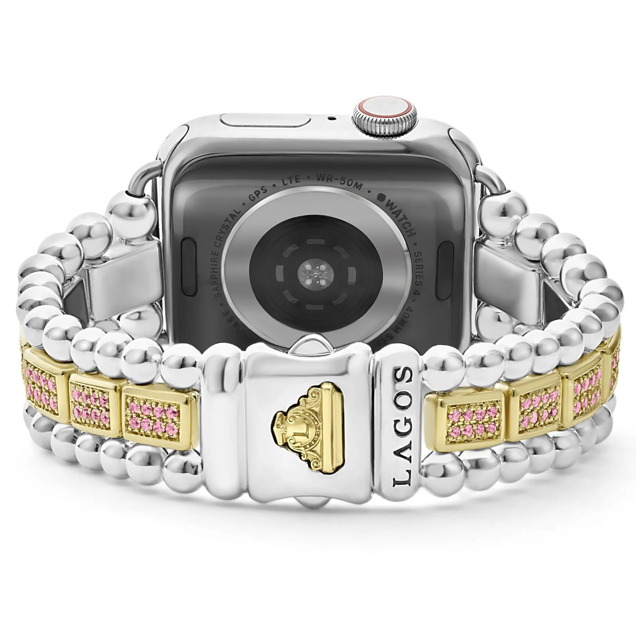 Online LAGOS 18K Gold And Sterling Silver Pink Sapphire Watch Bracelet-38-45Mm