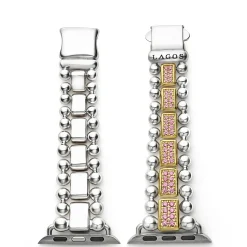Clearance LAGOS 18K Gold And Sterling Silver Pink Sapphire Watch Bracelet-38-45Mm