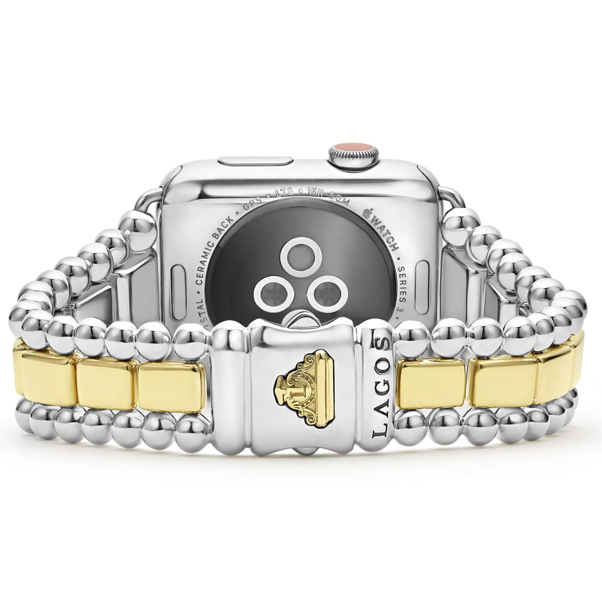 Cheap LAGOS 18K Gold And Sterling Silver Watch Bracelet-42-49Mm