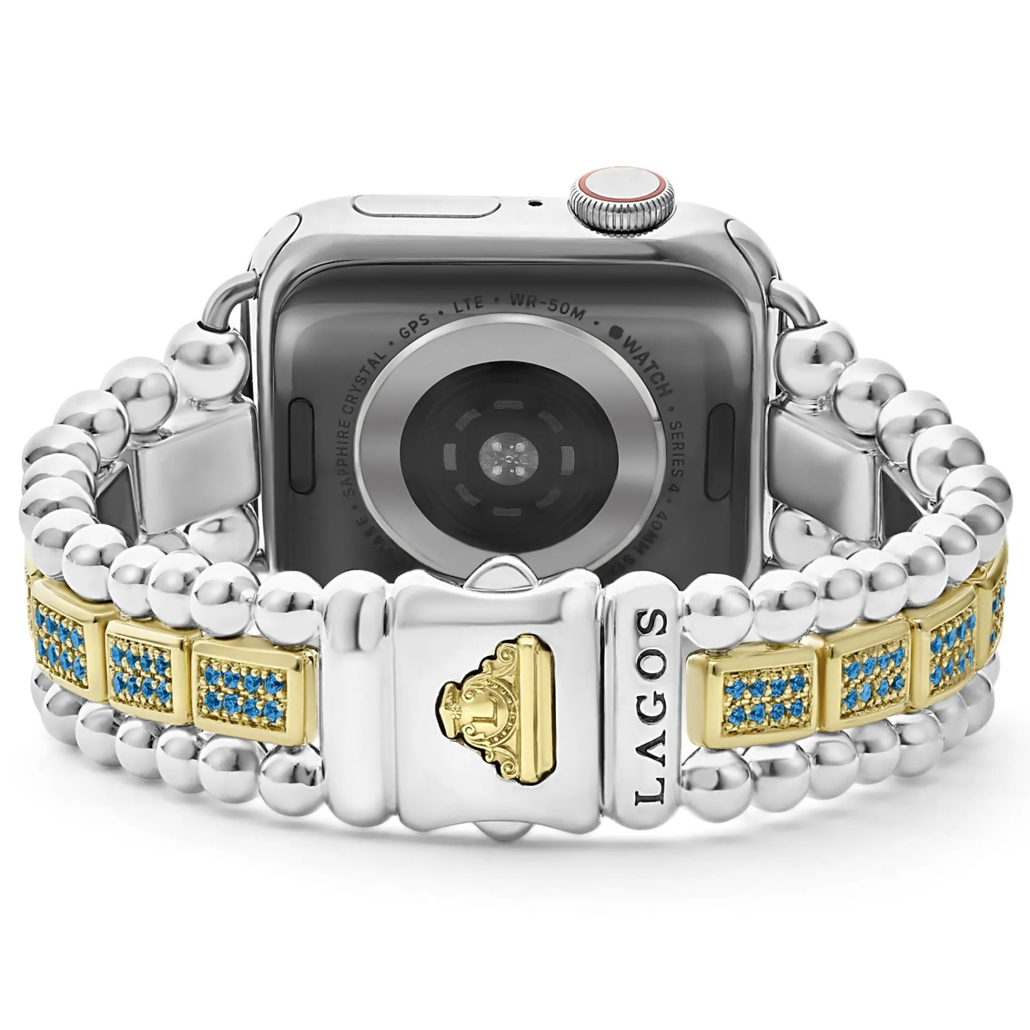 Outlet LAGOS 18K Gold And Sterling Silver Blue Sapphire Watch Bracelet-38-45Mm
