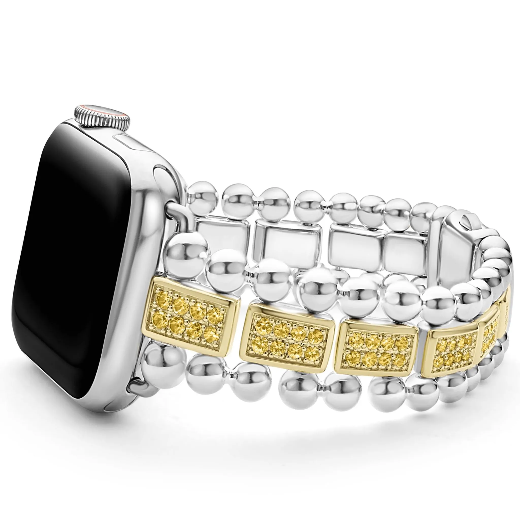 Best LAGOS 18K Gold And Sterling Silver Yellow Sapphire Watch Bracelet-38-45Mm