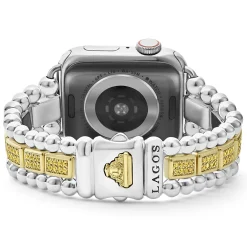 Best LAGOS 18K Gold And Sterling Silver Yellow Sapphire Watch Bracelet-38-45Mm