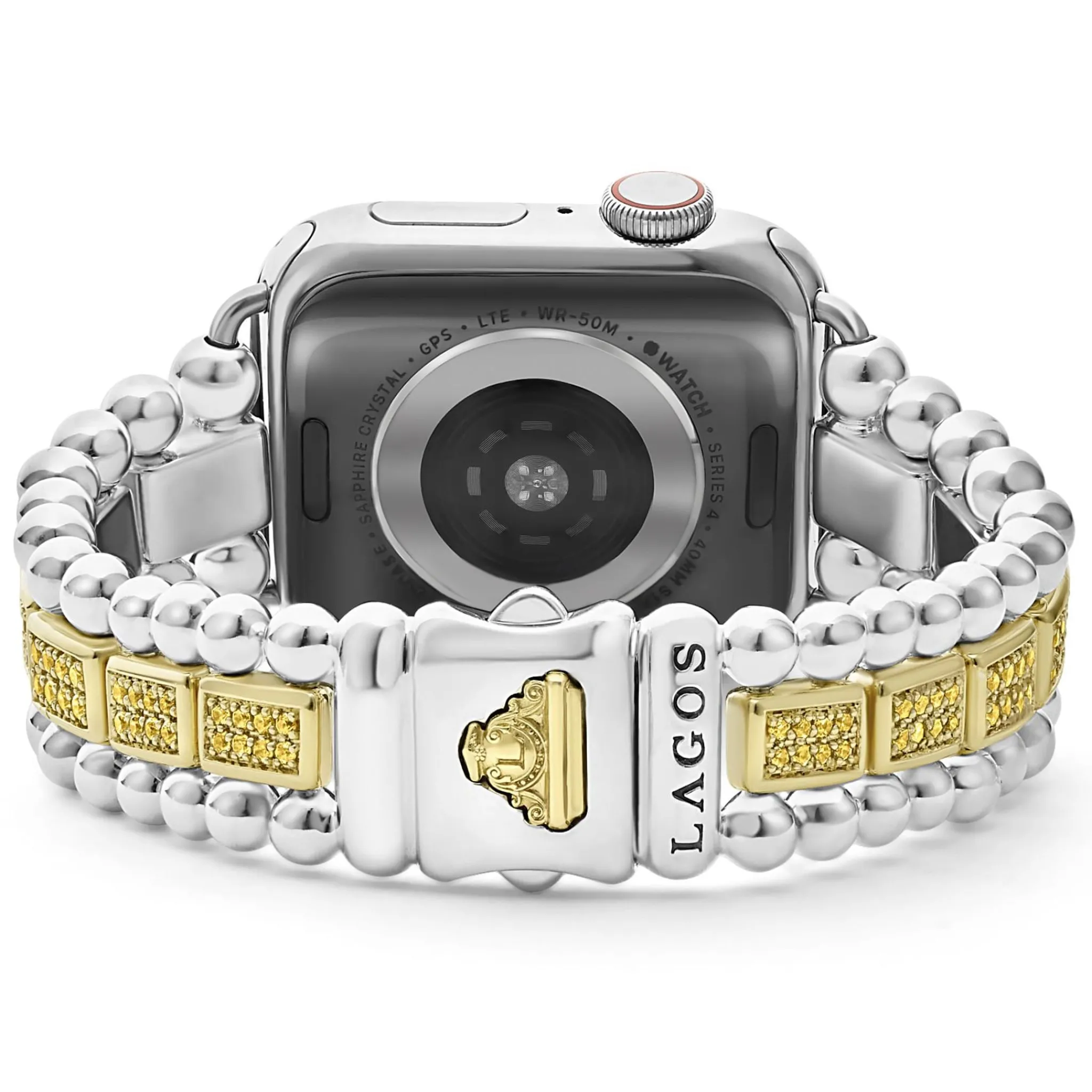 Best LAGOS 18K Gold And Sterling Silver Yellow Sapphire Watch Bracelet-38-45Mm