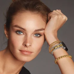 Hot LAGOS 18K Gold And Sterling Silver Watch Bracelet-38-45Mm