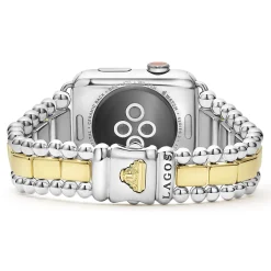 Best Sale LAGOS 18K Gold And Sterling Silver Single Diamond Watch Bracelet-42-49Mm
