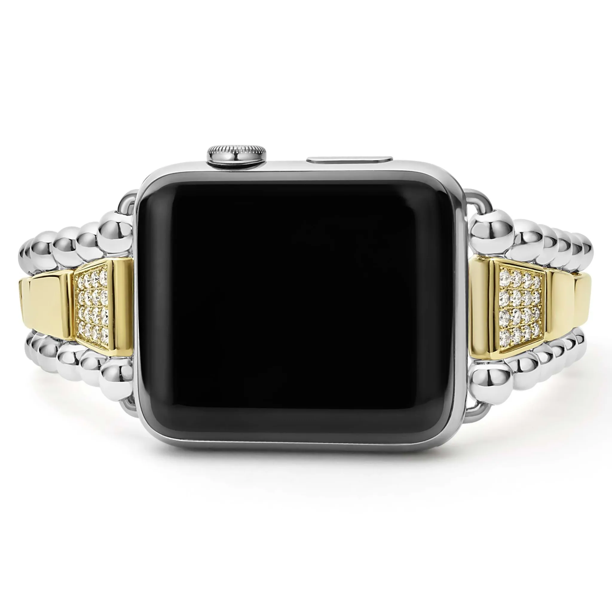 Best Sale LAGOS 18K Gold And Sterling Silver Single Diamond Watch Bracelet-42-49Mm