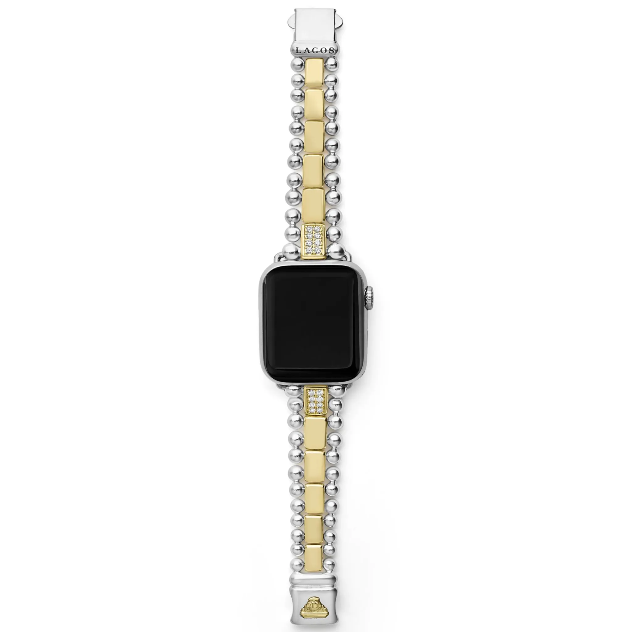 Best Sale LAGOS 18K Gold And Sterling Silver Single Diamond Watch Bracelet-38-45Mm