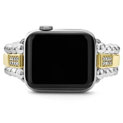 Best Sale LAGOS 18K Gold And Sterling Silver Single Diamond Watch Bracelet-38-45Mm