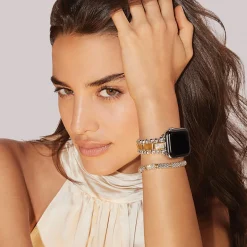 Best Sale LAGOS 18K Gold And Sterling Silver Single Diamond Watch Bracelet-38-45Mm