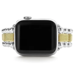 Store LAGOS 18K Gold And Sterling Silver Caviar Beaded Watch Bracelet-38-45Mm