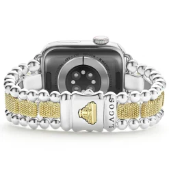 Store LAGOS 18K Gold And Sterling Silver Caviar Beaded Watch Bracelet-38-45Mm