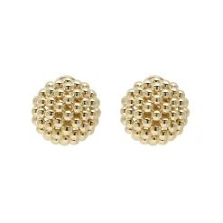 Best LAGOS 18K Gold Beaded Omega Clip Earrings