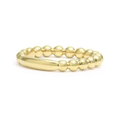 Cheap LAGOS 18K Gold Beaded Stacking Ring