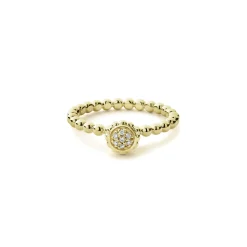 Flash Sale LAGOS 18K Gold Caviar Diamond Ring