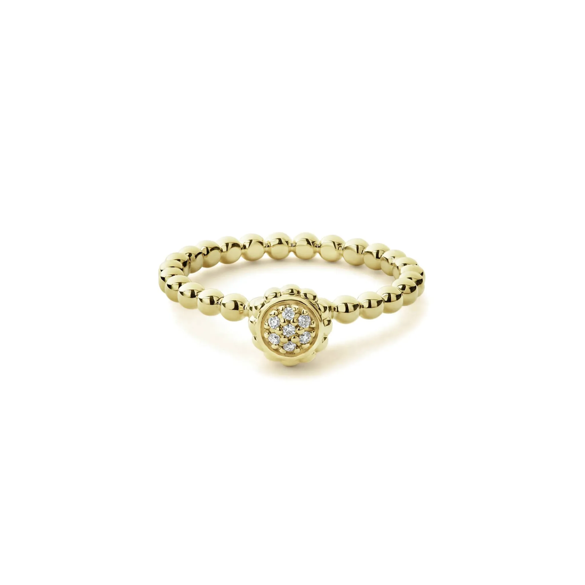 Flash Sale LAGOS 18K Gold Caviar Diamond Ring
