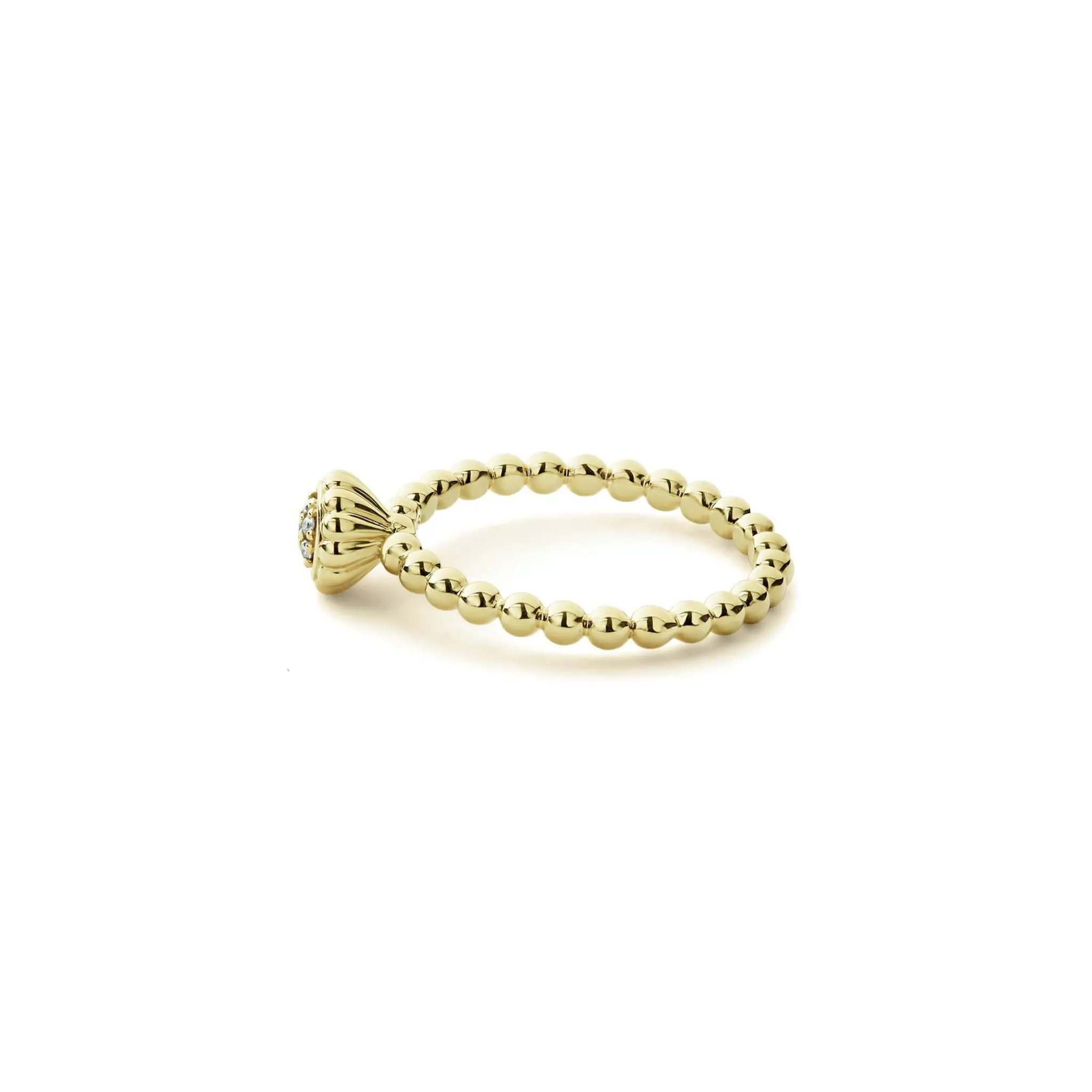 Cheap LAGOS 18K Gold Caviar Diamond Ring