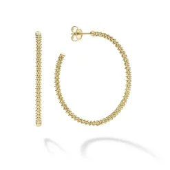 Best Sale LAGOS 18K Gold Caviar Hoop Earrings