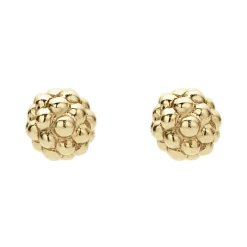 New LAGOS 18K Gold Caviar Stud Earrings