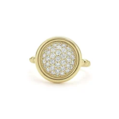 Best LAGOS 18K Gold Circle Diamond Ring