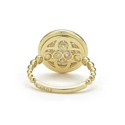 Best LAGOS 18K Gold Circle Diamond Ring