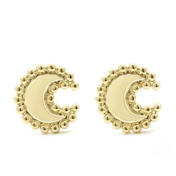 Shop LAGOS 18K Gold Crescent Stud Earrings