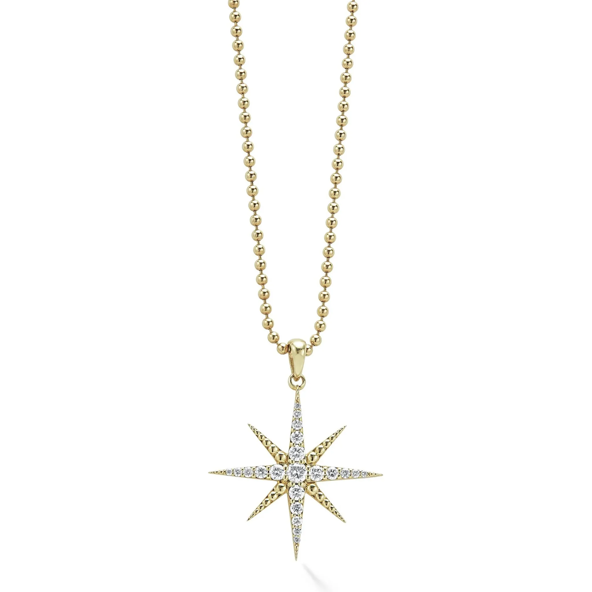 Cheap LAGOS 18K Gold Delicate Diamond Pendant Necklace