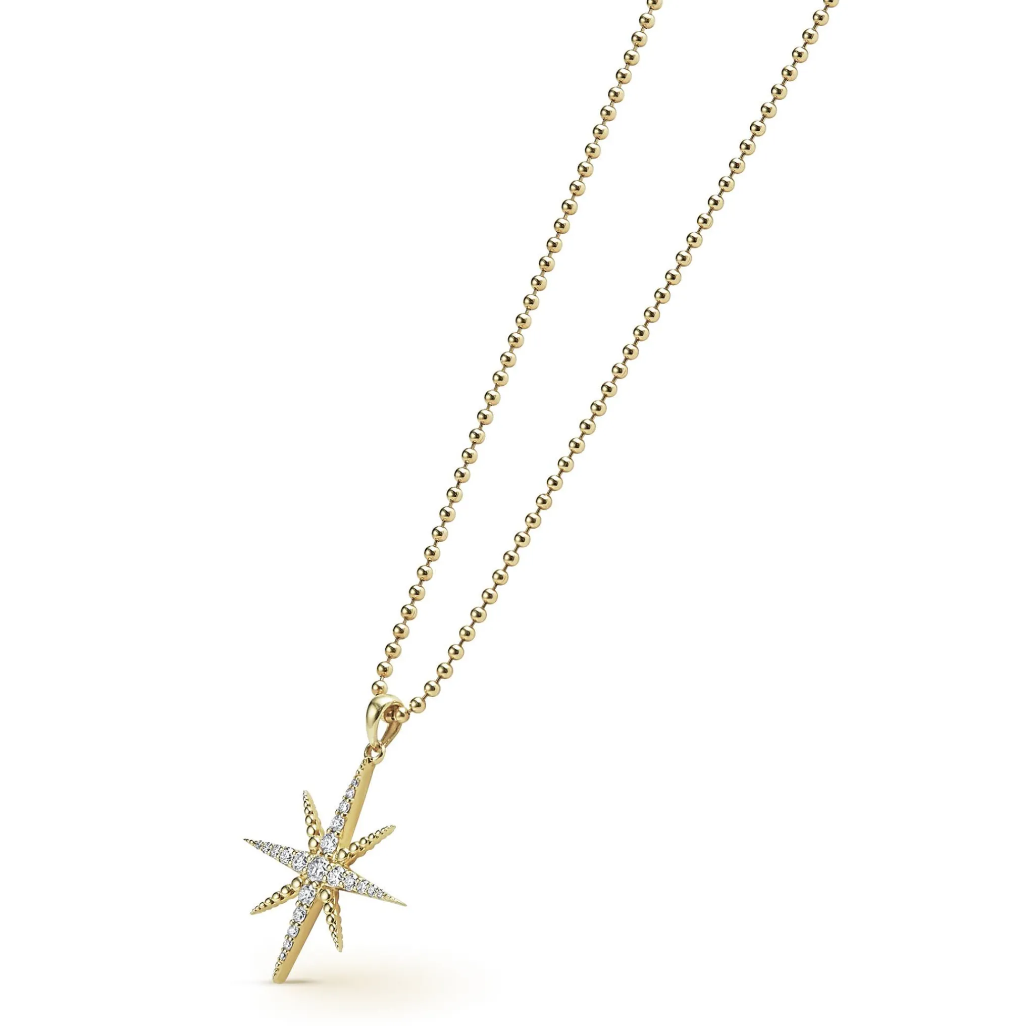 Cheap LAGOS 18K Gold Delicate Diamond Pendant Necklace