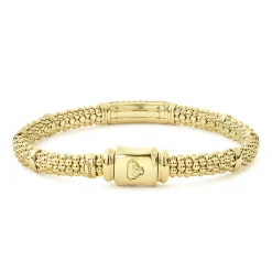 Hot LAGOS 18K Gold Diamond Bracelet | 6Mm
