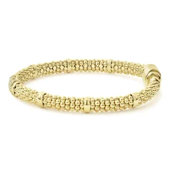 Hot LAGOS 18K Gold Diamond Bracelet | 6Mm