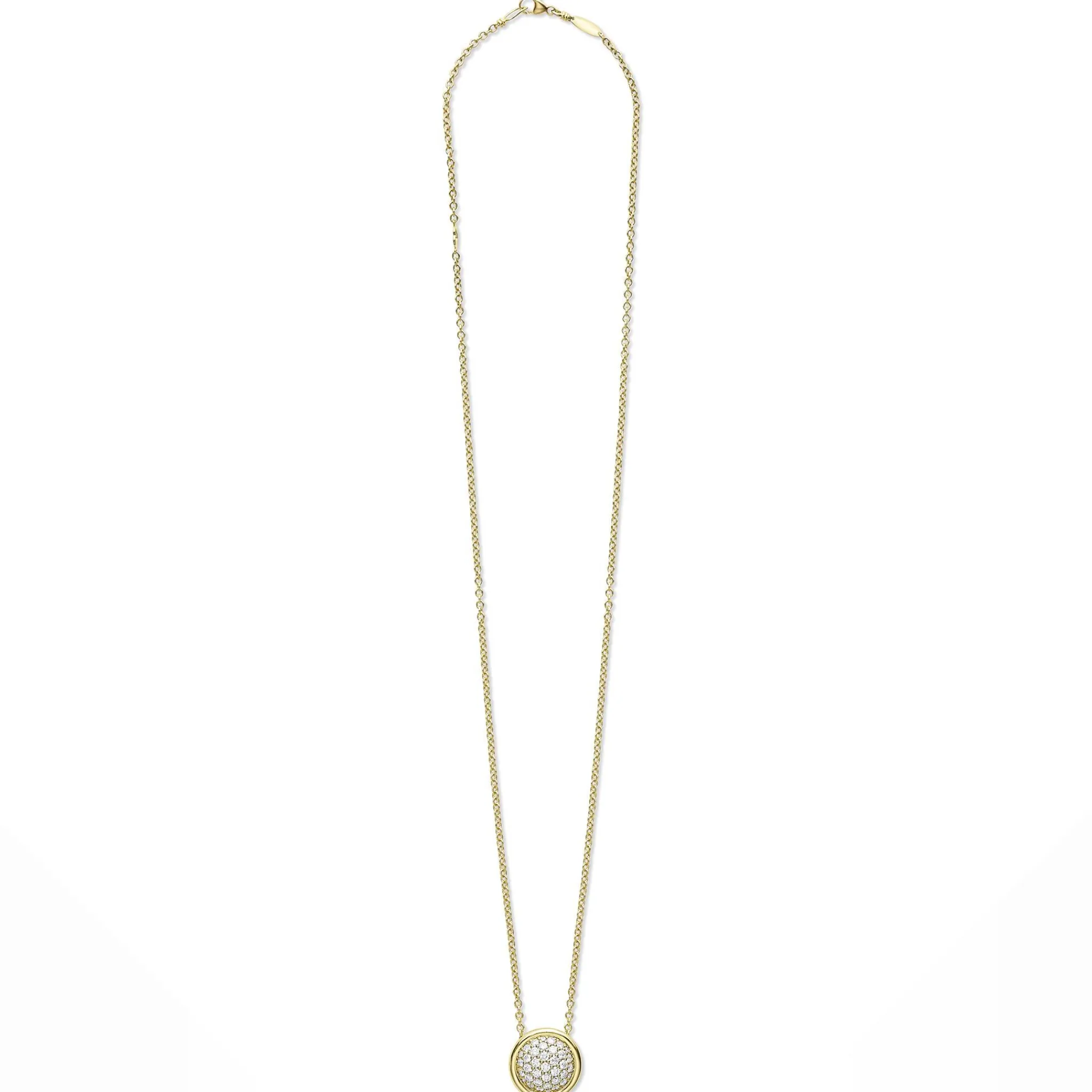 Best LAGOS 18K Gold Diamond Circle Pendant Necklace