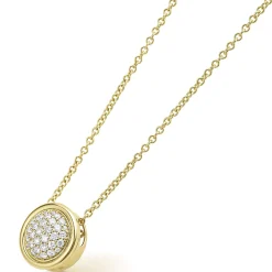 Best LAGOS 18K Gold Diamond Circle Pendant Necklace