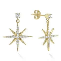 Cheap LAGOS 18K Gold Diamond Drop Earrings