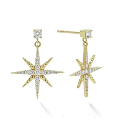Cheap LAGOS 18K Gold Diamond Drop Earrings