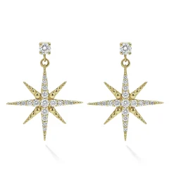 Cheap LAGOS 18K Gold Diamond Drop Earrings