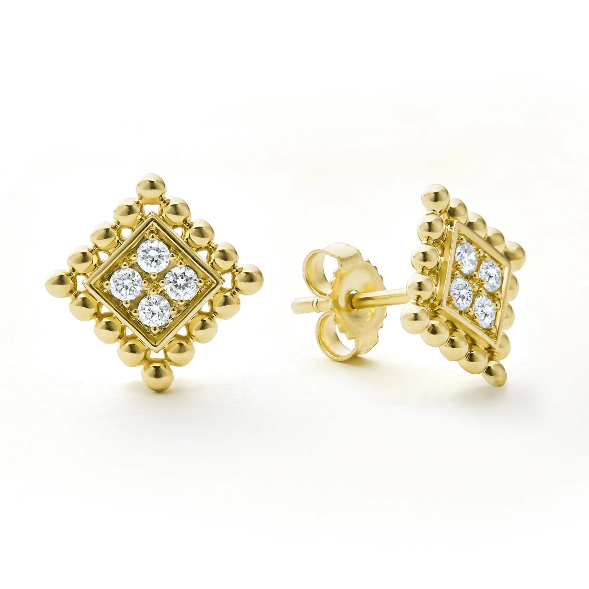 Clearance LAGOS 18K Gold Diamond Earrings