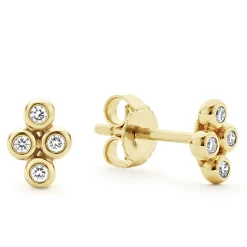 Best Sale LAGOS 18K Gold Diamond Stud Earrings