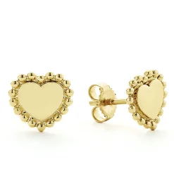 Best Sale LAGOS 18K Gold Heart Stud Earrings