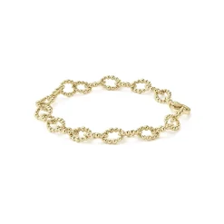 Hot LAGOS 18K Gold Large Link Bracelet
