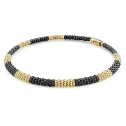 Best LAGOS 18K Gold Large Station Ceramic Beaded Necklace | 9Mm
