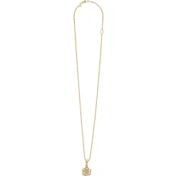 Hot LAGOS 18K Gold Love Knot Diamond Pendant Necklace