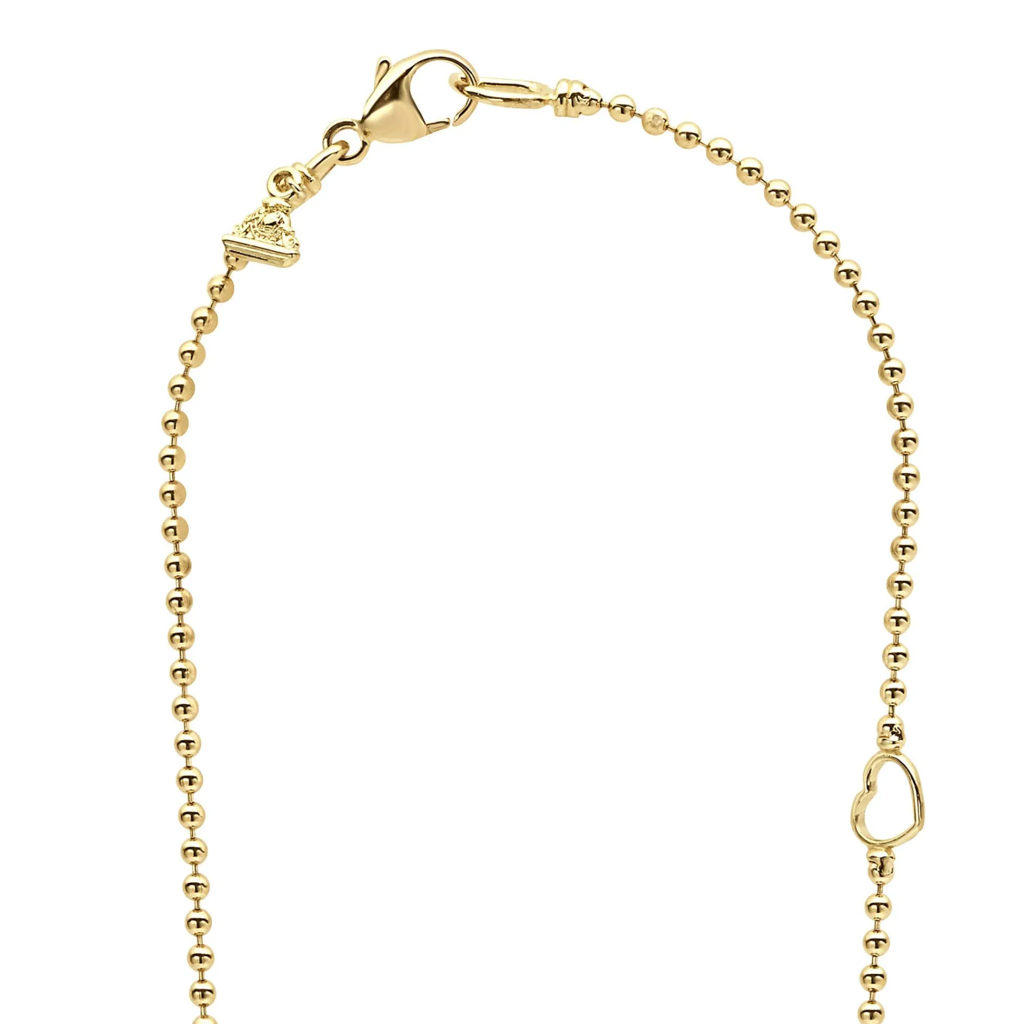 Hot LAGOS 18K Gold Love Knot Diamond Pendant Necklace