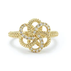Flash Sale LAGOS 18K Gold Love Knot Diamond Ring