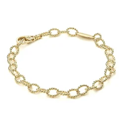 Outlet LAGOS 18K Gold Small Link Bracelet