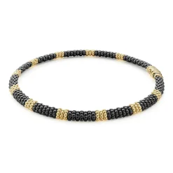 Outlet LAGOS 18K Gold Small Station Ceramic Beaded Necklace | 9Mm