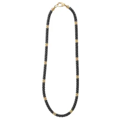 Cheap LAGOS 18K Gold Small Station Ceramic Beaded Necklace | 5Mm
