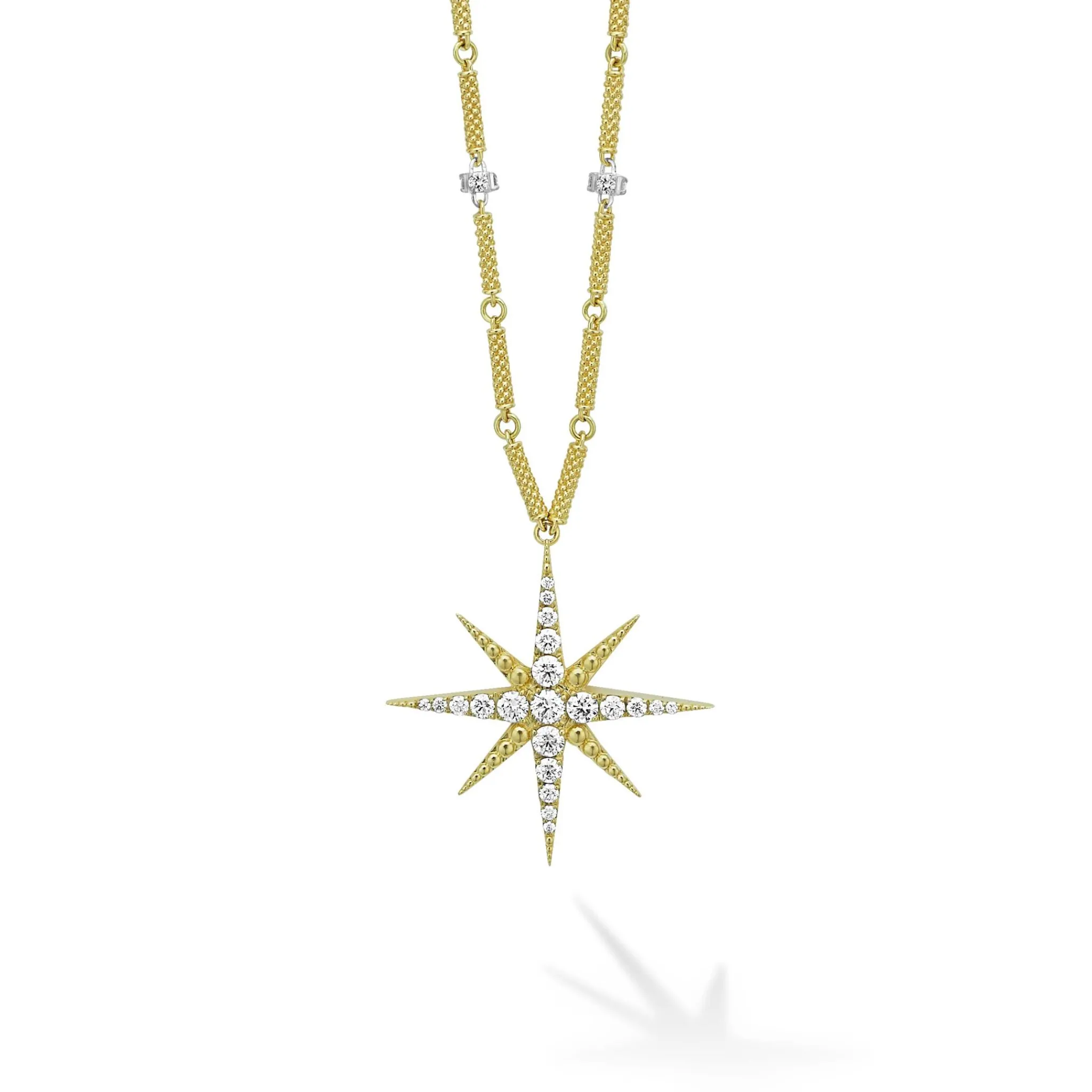 Store LAGOS 18K Gold Statement Diamond Pendant Necklace